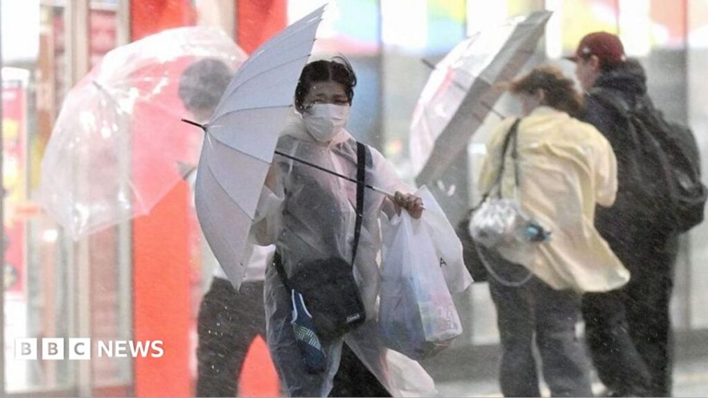 More than 1.9 million urged to evacuate as powerful typhoon batters Japan