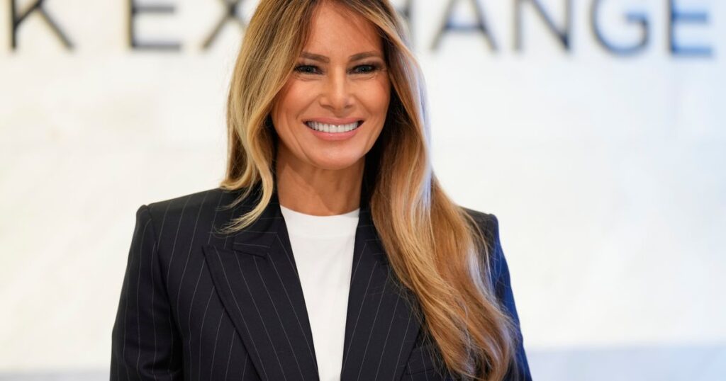 Melania Trump rings New York Stock Exchange opening bell to launch new women’s initiative Imperia