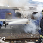 Russia hits Ukrainian train shortly after Boris Johnson and top European officials leave station
